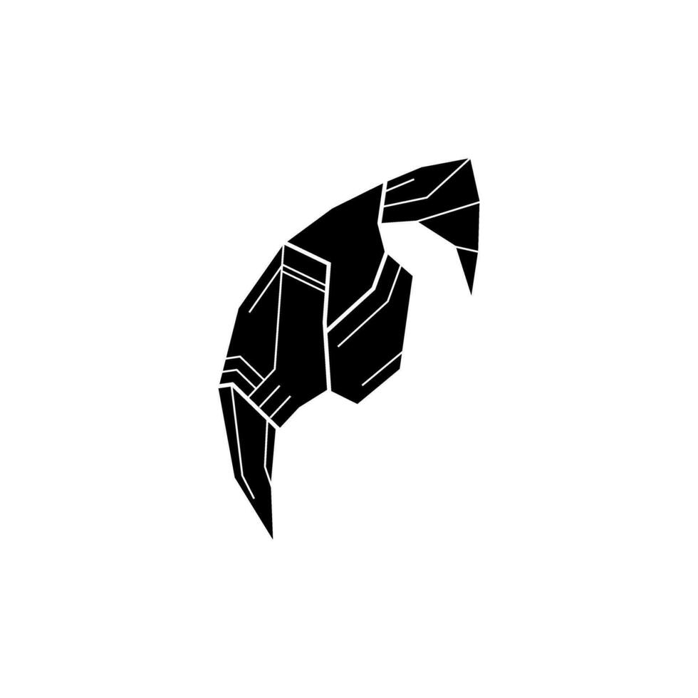 a black and white logo of a bird vector