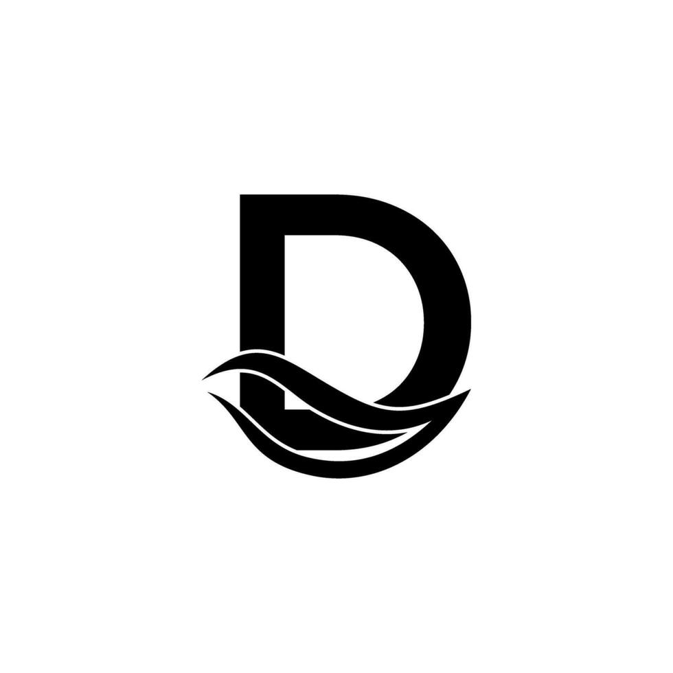 a black and white logo for a company called d vector