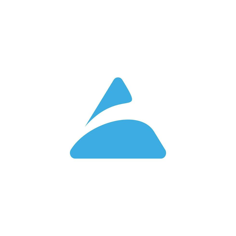 abstract triangle logo template design vector