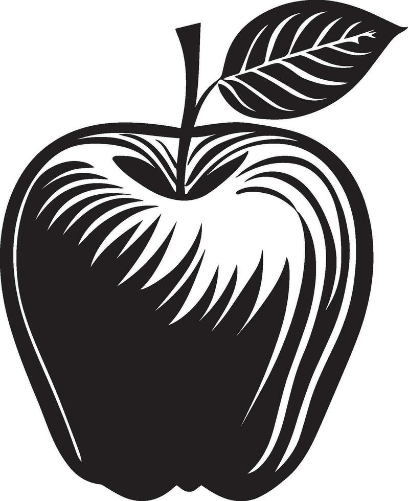 AI generated Apple Lineart Illustration vector