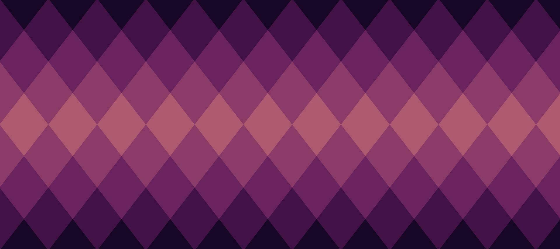 dark violet argyle gingham web banner pattern design background vector