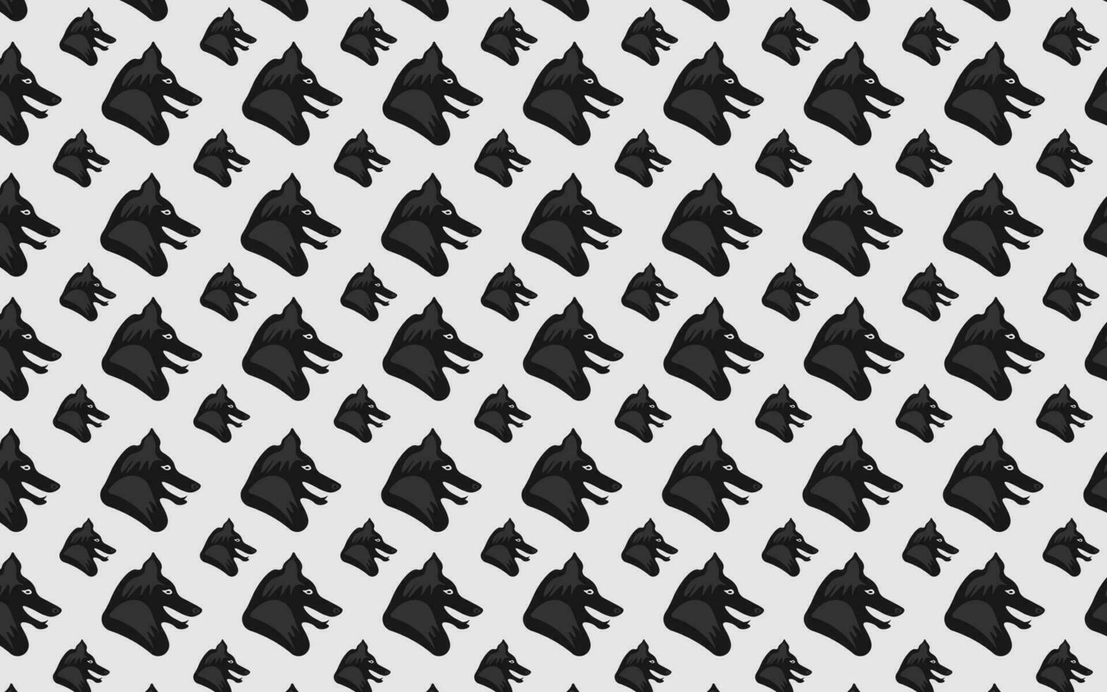 Dog footprint pattern and background design vector