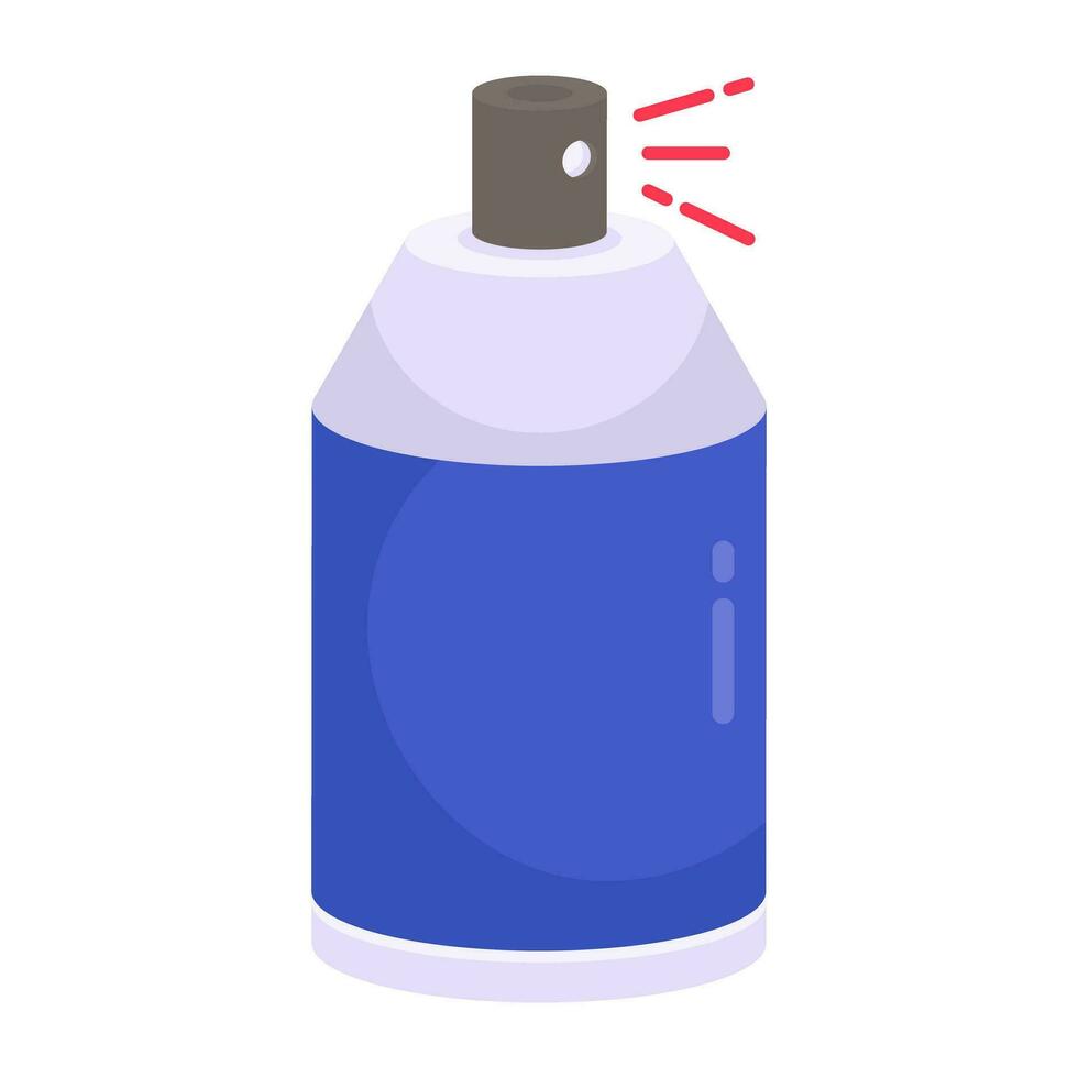 Conceptual flat design icon of spray paint vector