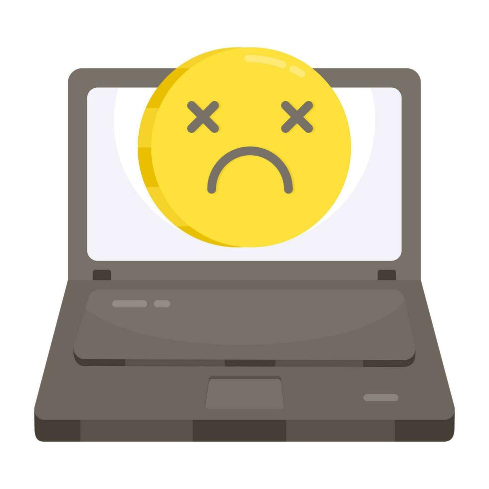 Creative design icon of online feedback vector
