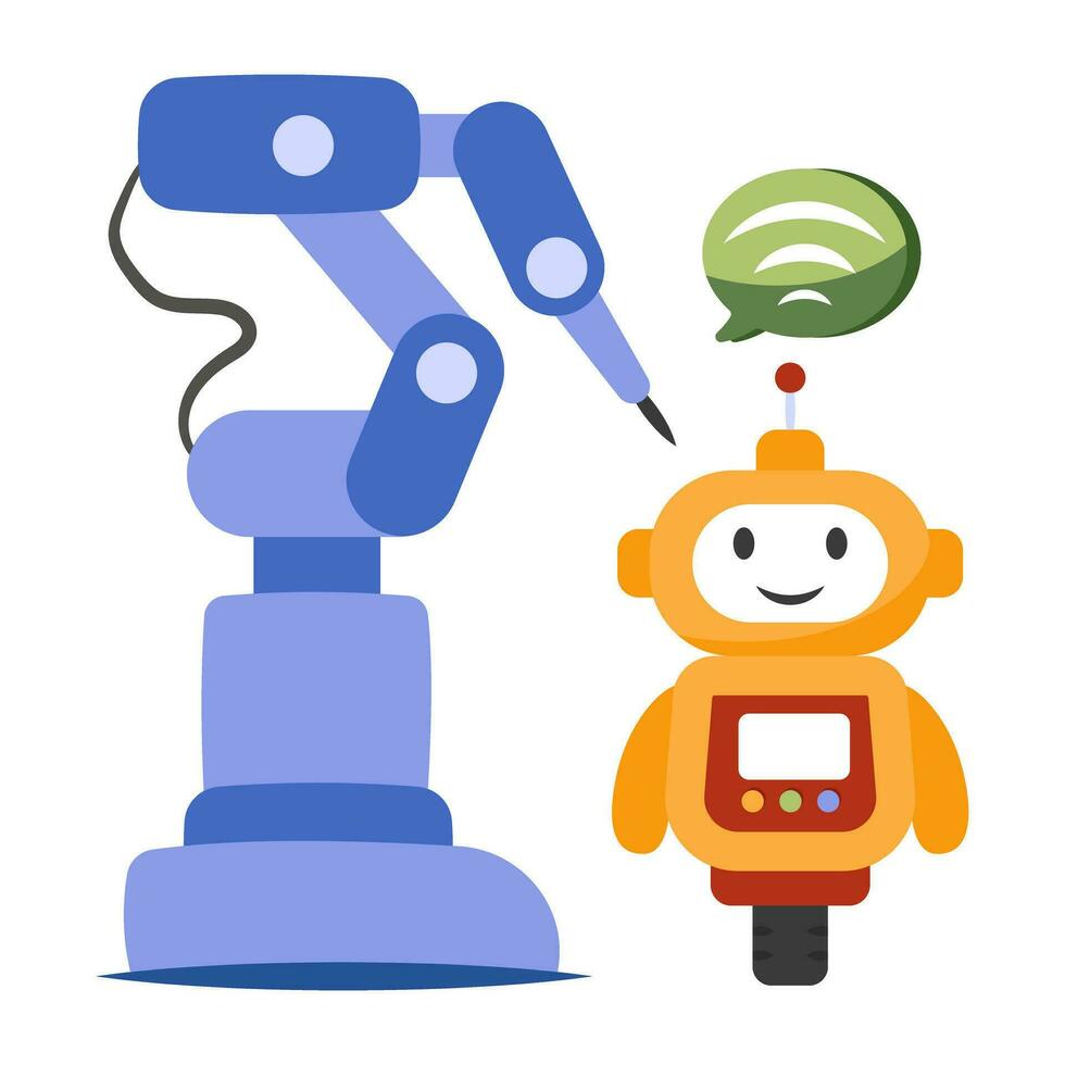 A creative design icon of robot vector
