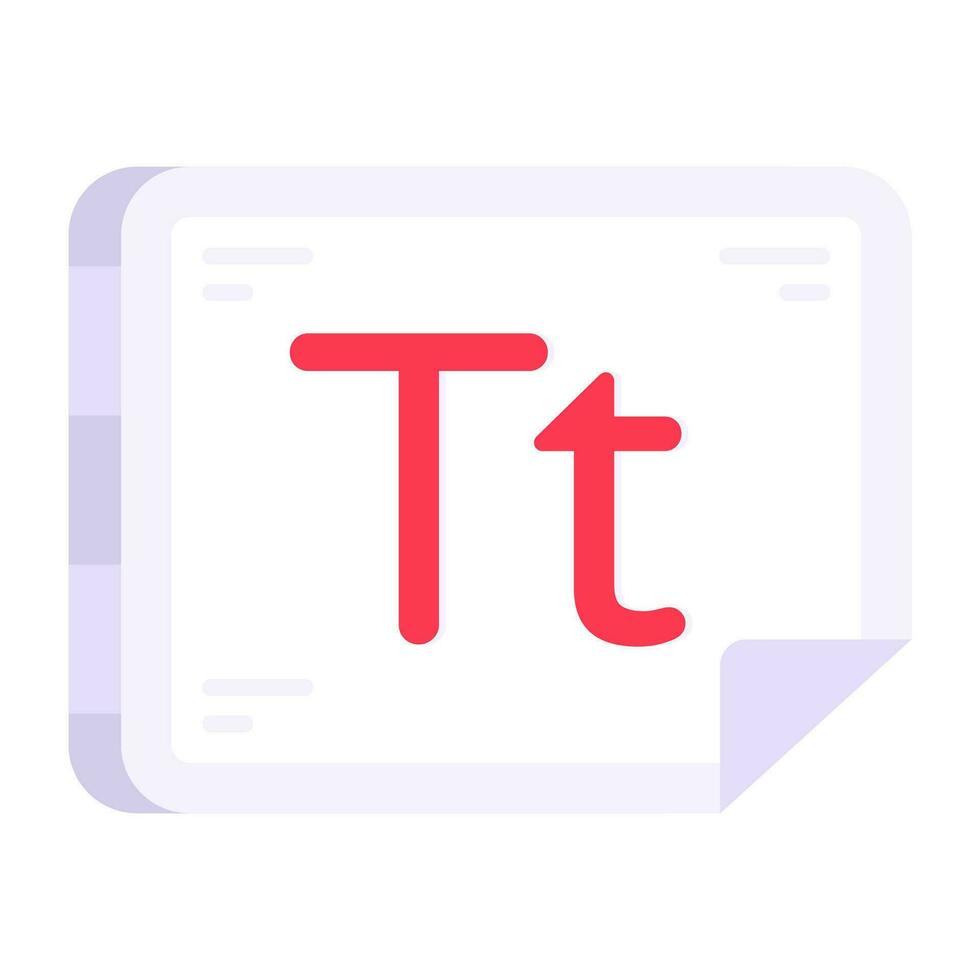 Modern style icon of font tool vector