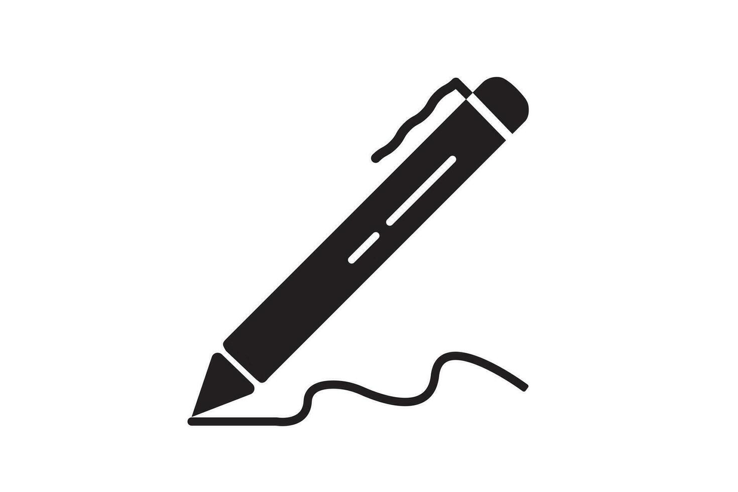bolígrafo, escribir icono. vector ilustración