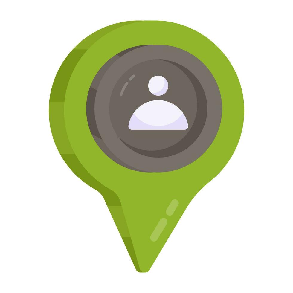 Premium design icon of user location vector