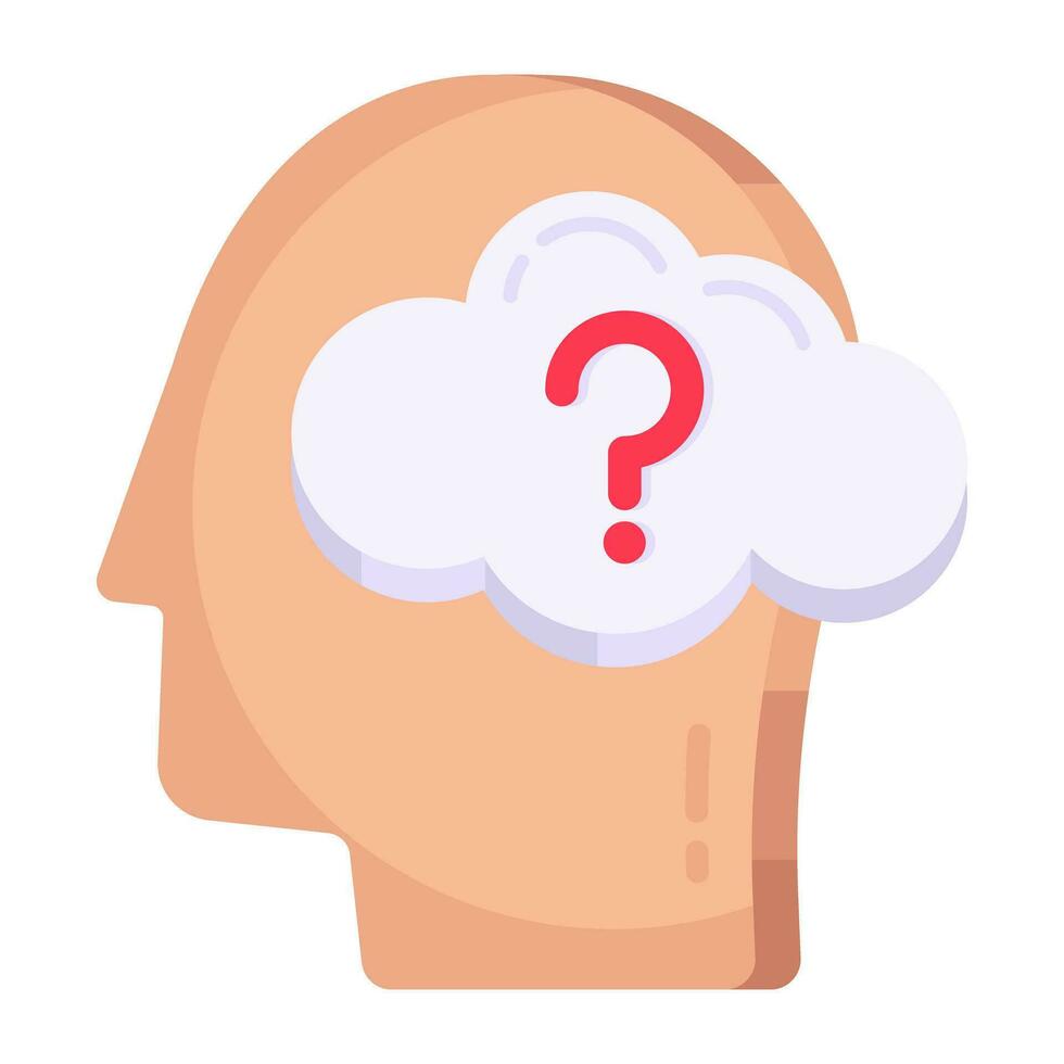 An icon design of cloud problem vector