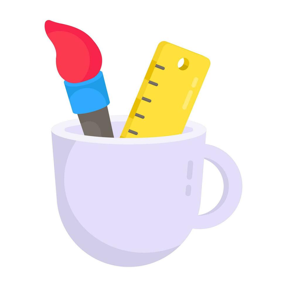 Apremium download vector of stationery holder