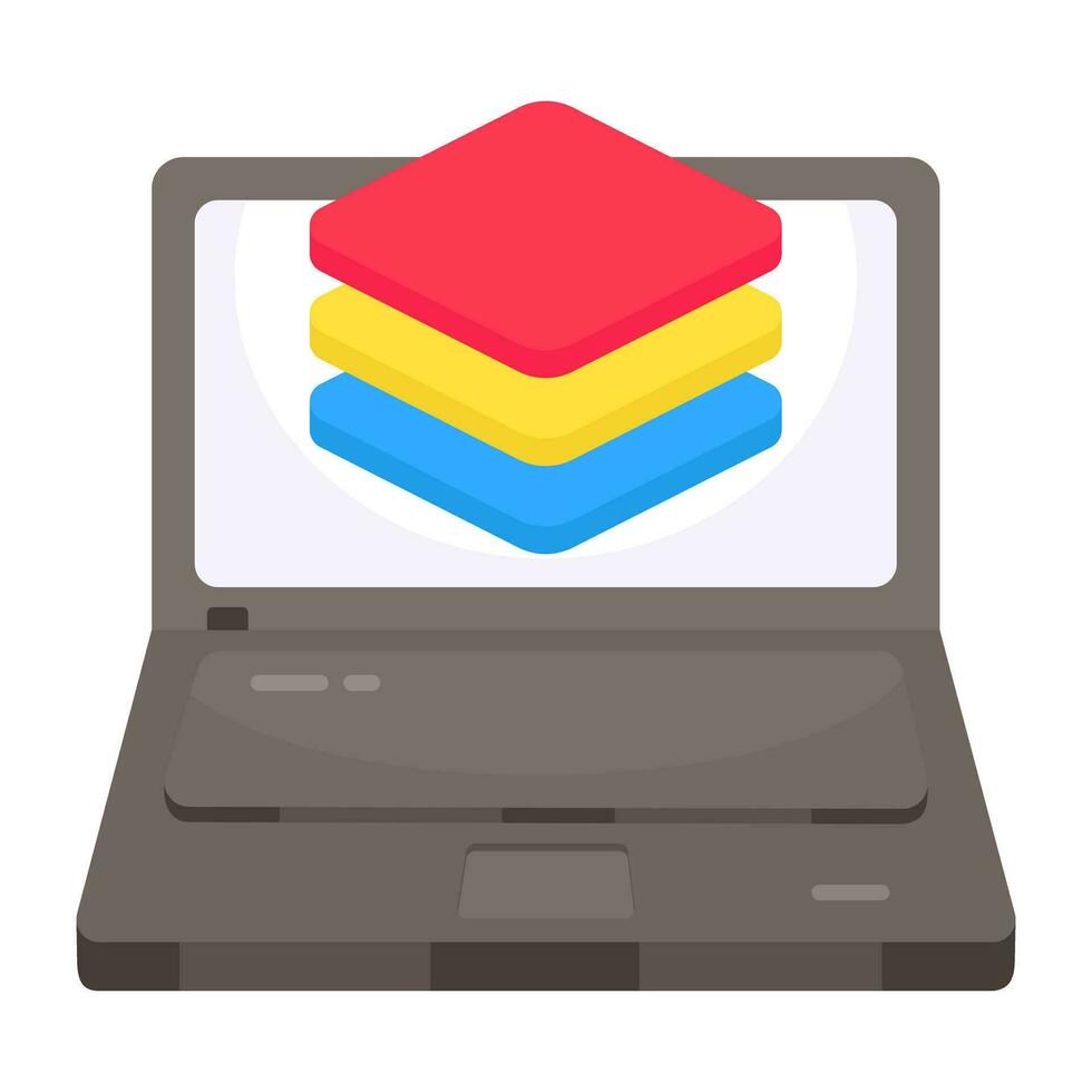 An editable design icon of layers vector