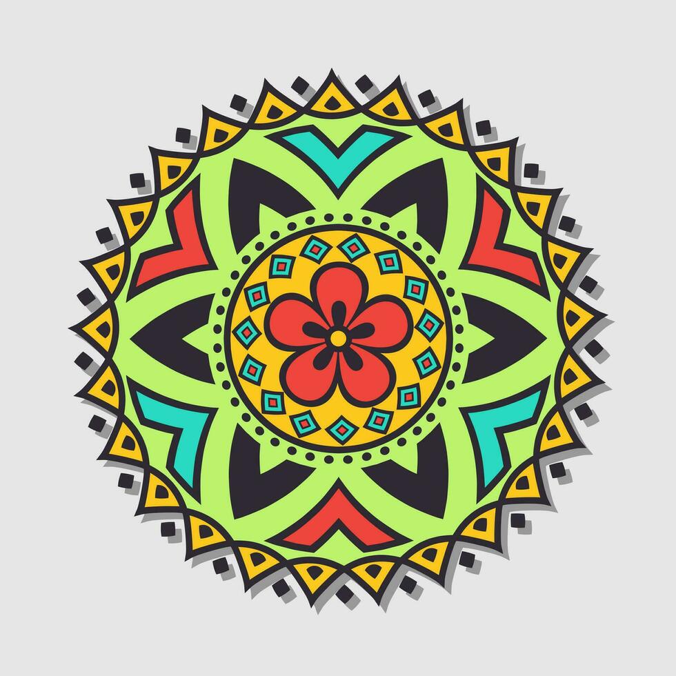 Vector floral mandala