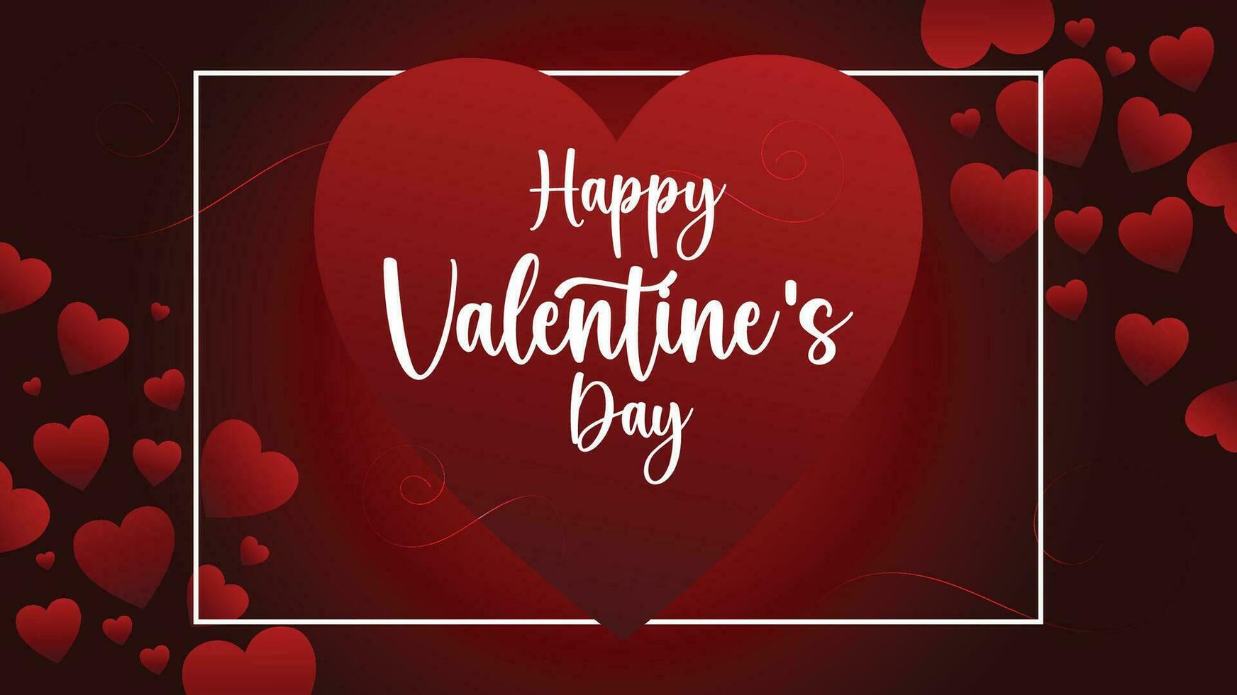 Happy Valentines Day Background Design Template vector