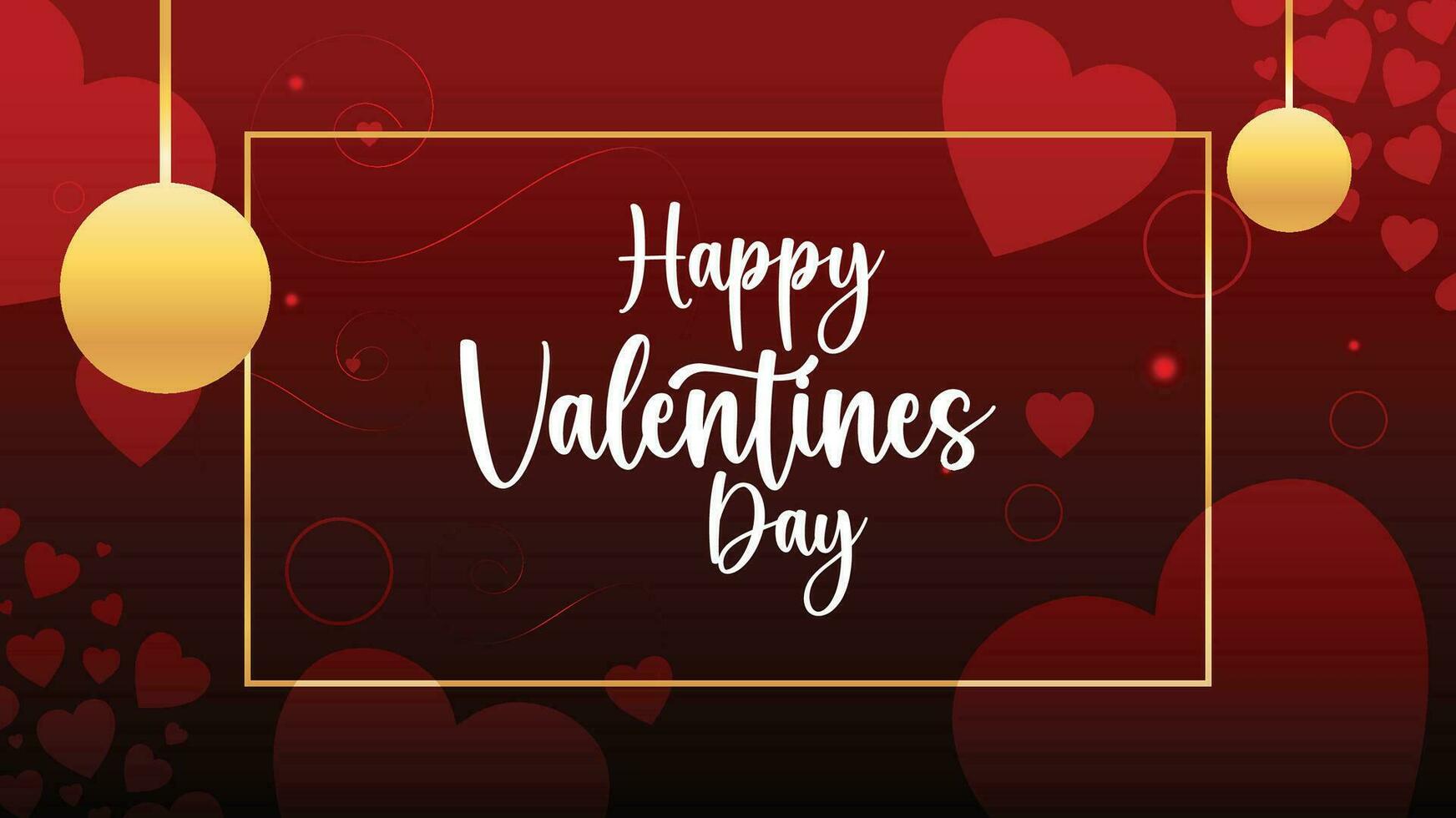 Happy Valentines Day Background Design Template vector