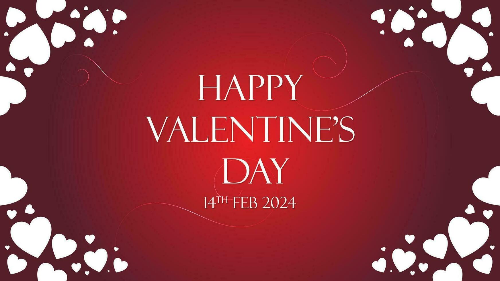 Happy Valentines Day Background Design Template vector