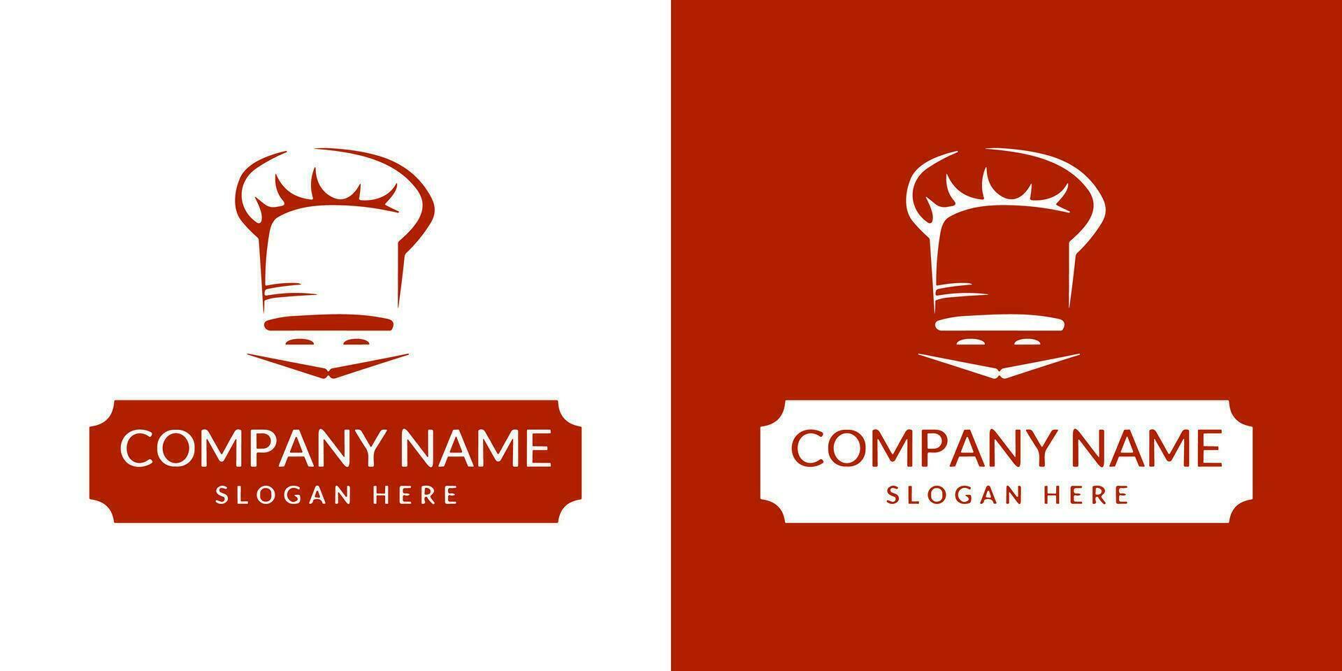 Food Chef restaurant logo design template. Chef logo design. vector