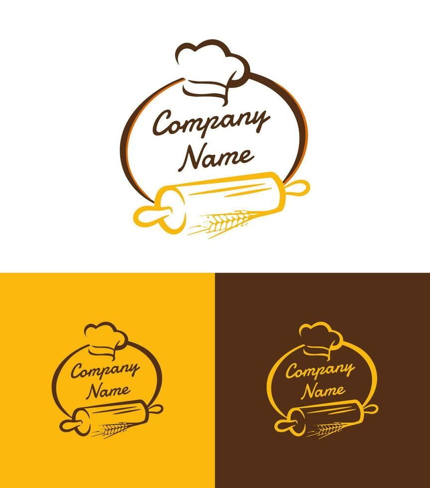 Food Chef restaurant logo design template. Chef logo design. vector