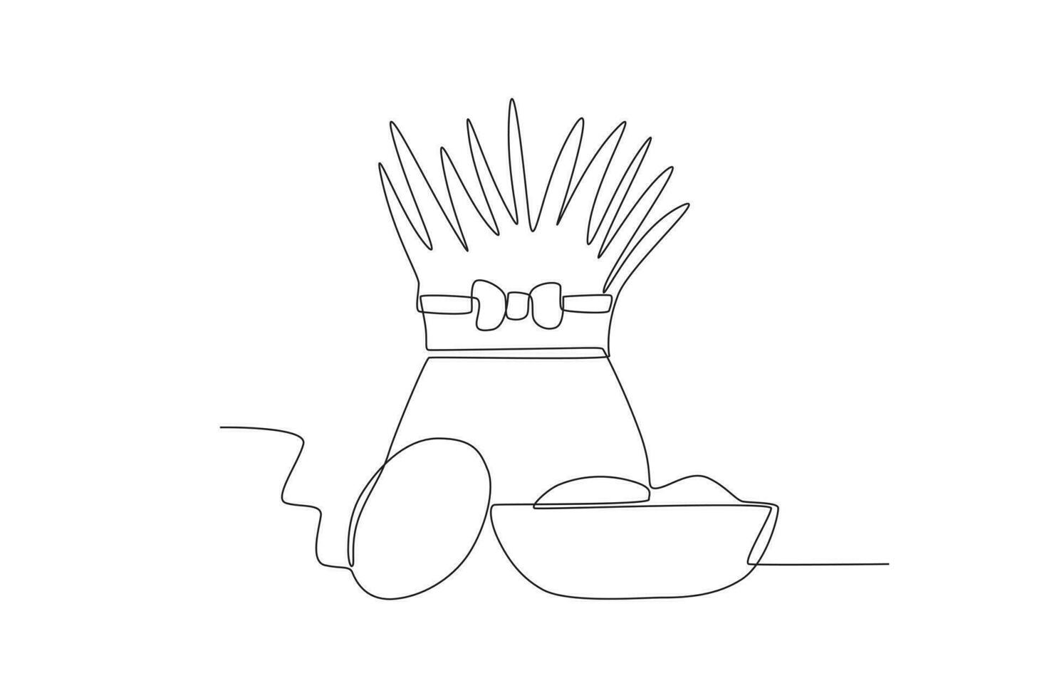 Cakes provided on Nowruz vector
