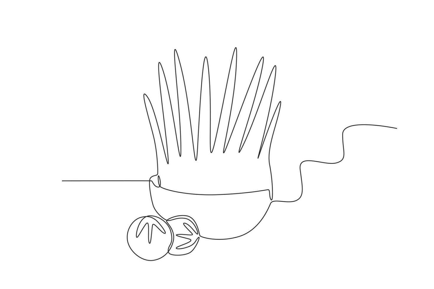 Two mandatory foods at Nowruz celebrations vector