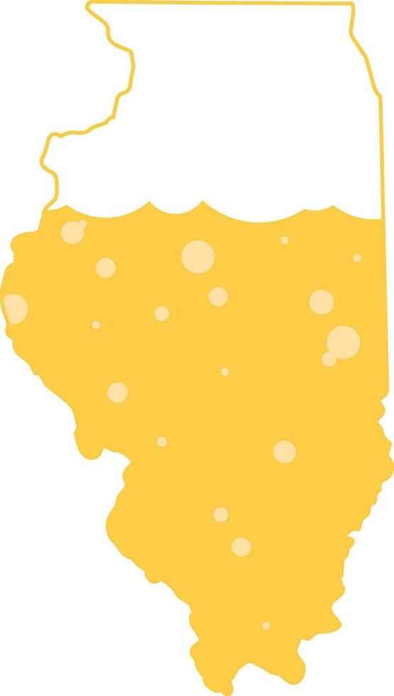 Drinking Craft Beer Brewing Liquor Pattern Vector Illustration Graphic Bubbles Foam Illinois Chicago