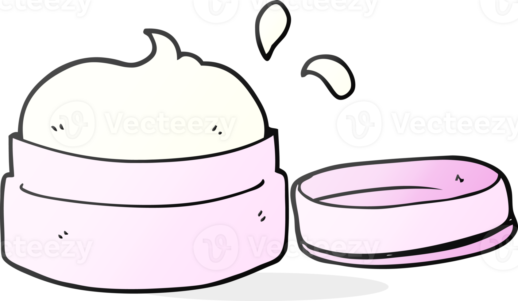cartoon face cream png