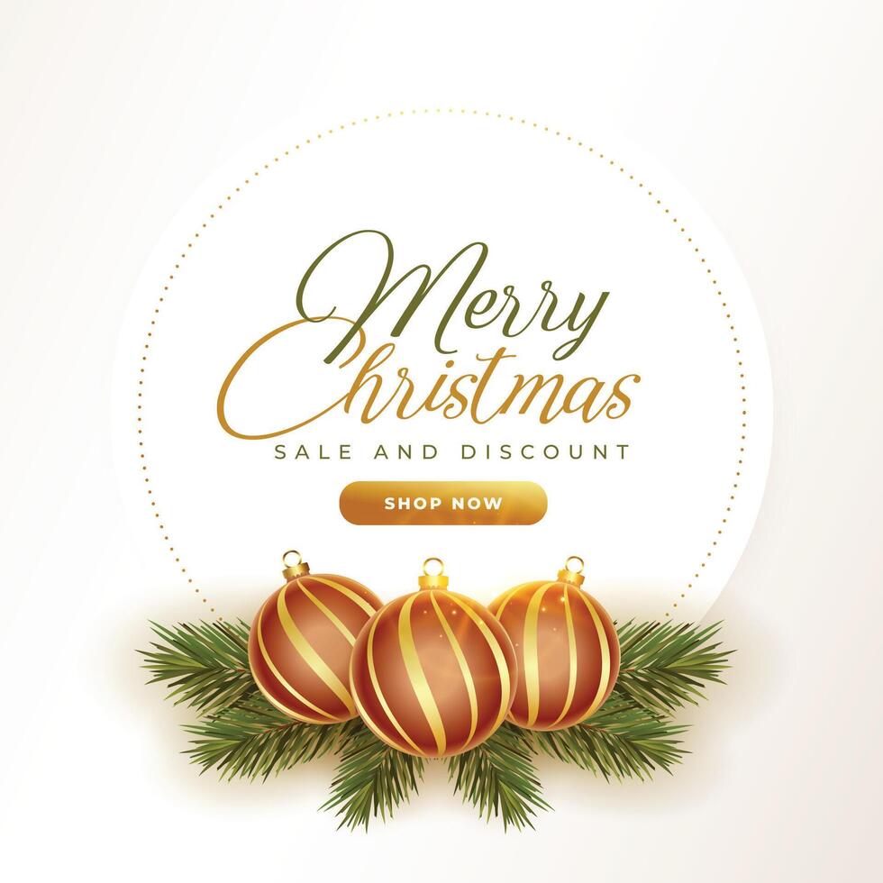 merry christmas sale and offers banner design vector