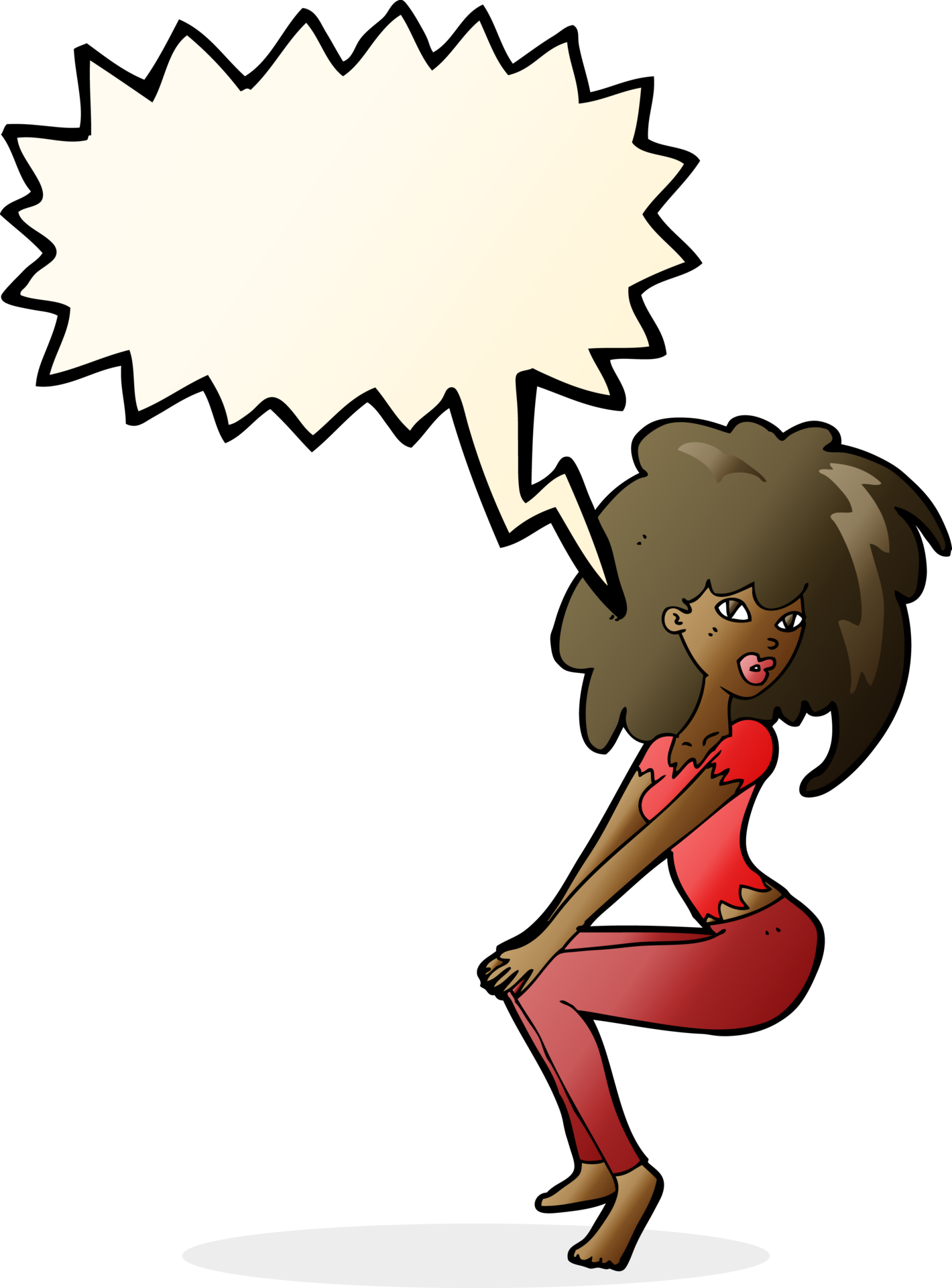 Cartoon Woman With Big Hair With Speech Bubble 36376833 Png Cartoon Woman With Big Hair With Speech Bubble 36376833 Png