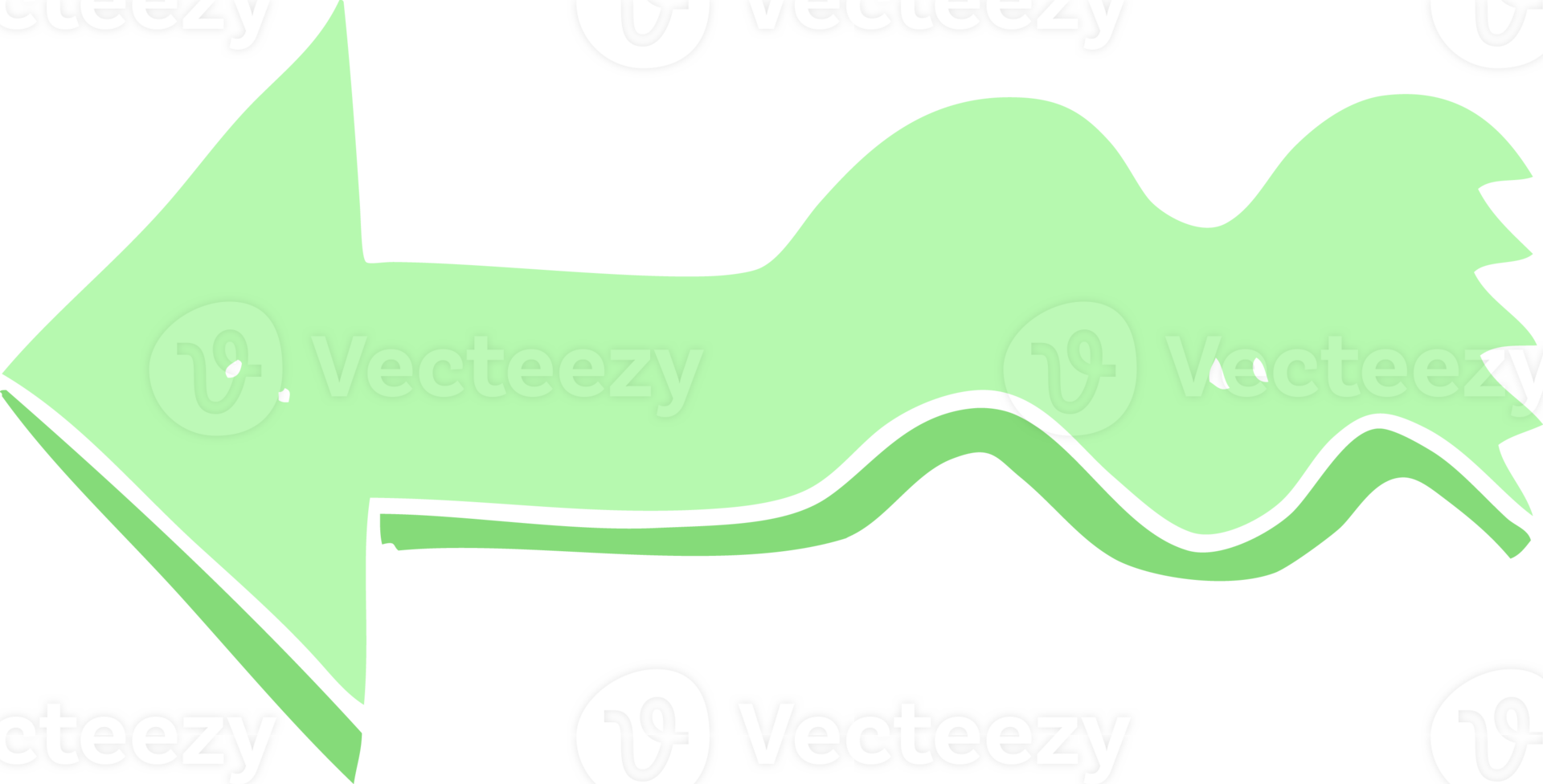 flat color illustration of a cartoon pointing arrow png
