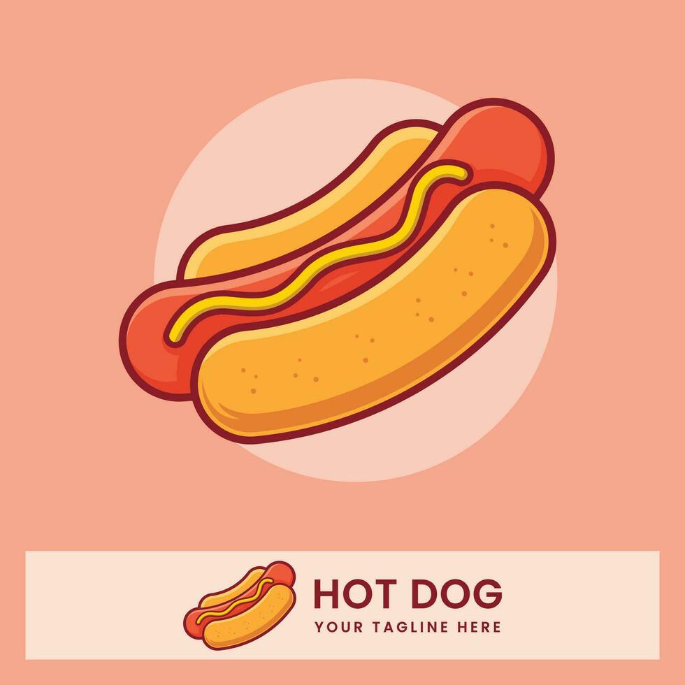 Yummy Hotdog Vector Design