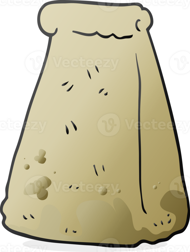 cartoon paper bag png