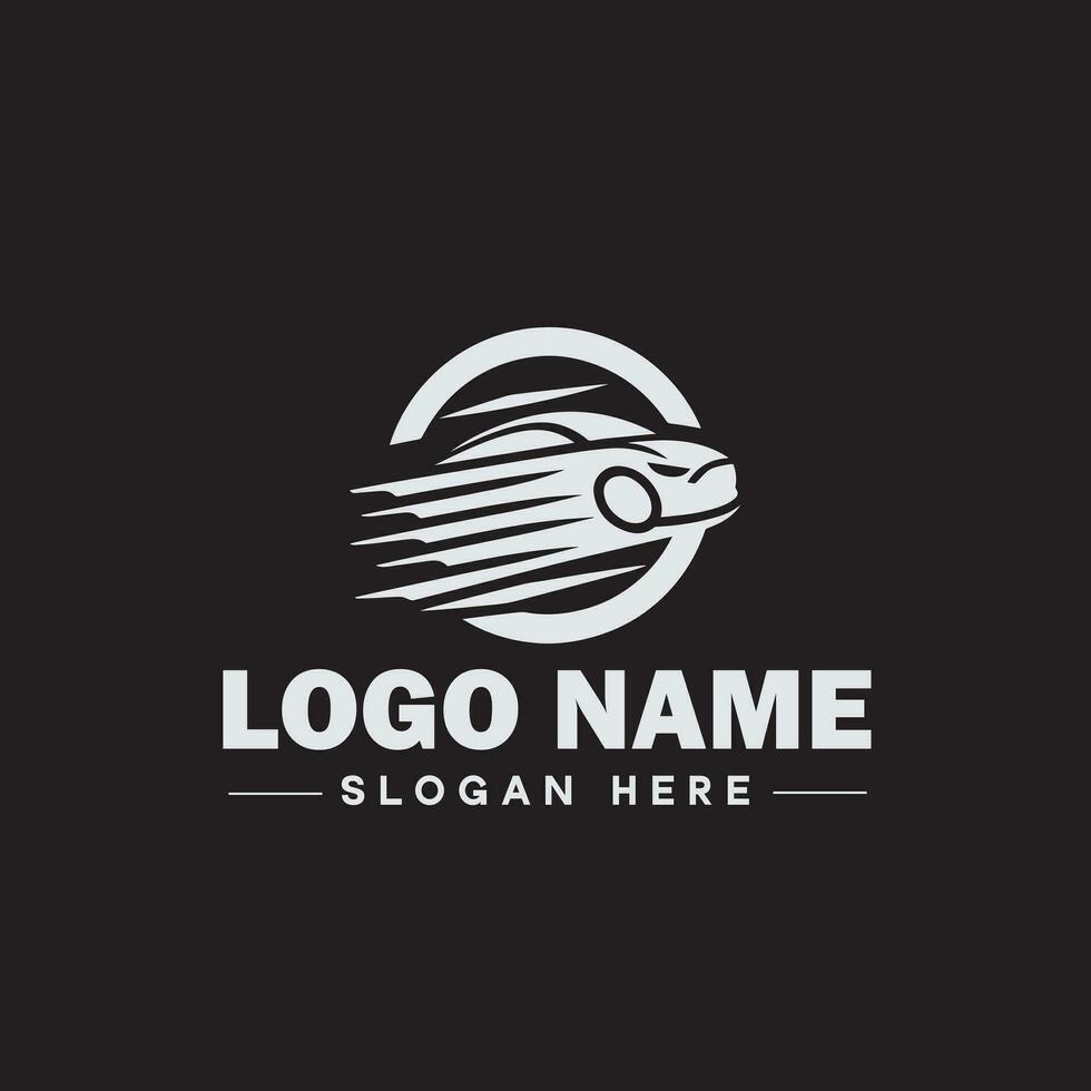 Automotive logo Auto shop logo auto dealership logo auto repair logo Icon clean flat modern minimalist business vehicle logo editable vector