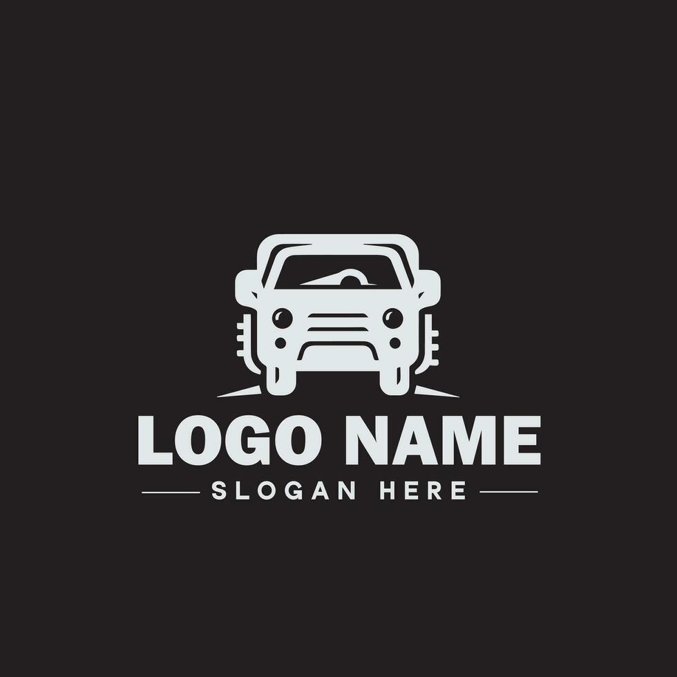 Automotive logo Auto shop logo auto dealership logo auto repair logo Icon clean flat modern minimalist business vehicle logo editable vector