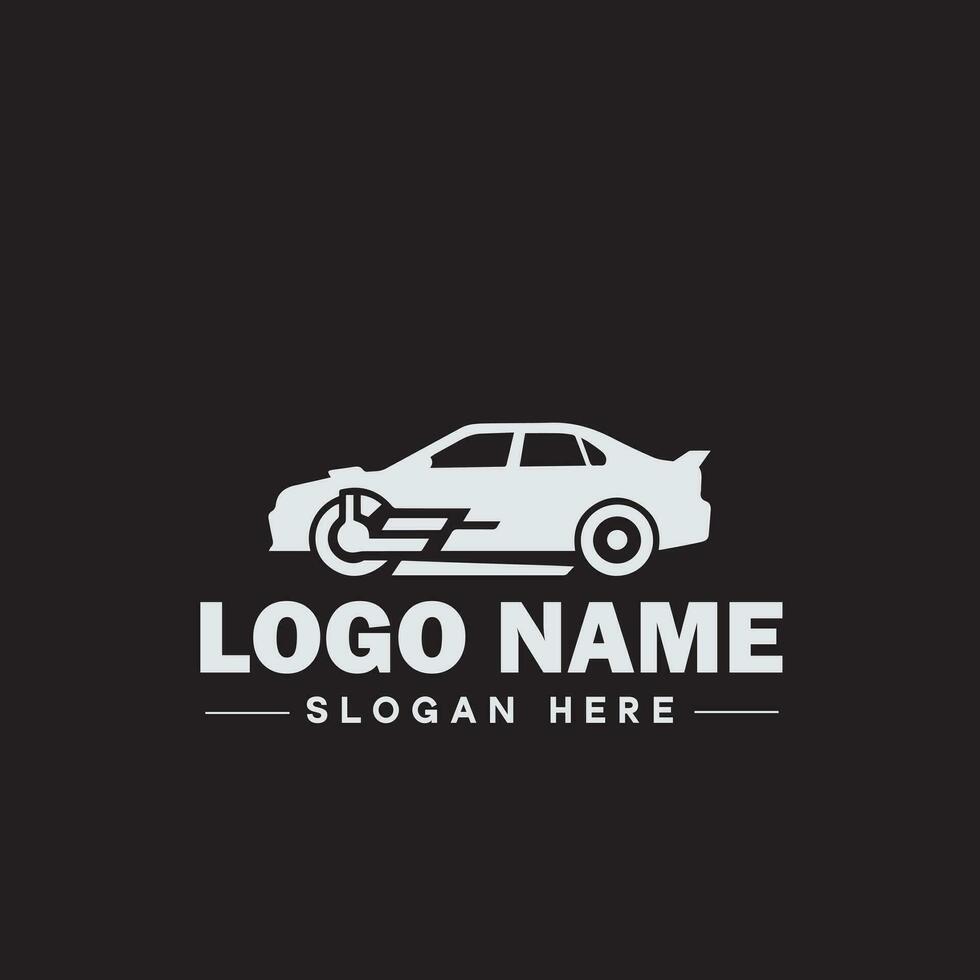 Automotive logo Auto shop logo auto dealership logo auto repair logo Icon clean flat modern minimalist business vehicle logo editable vector