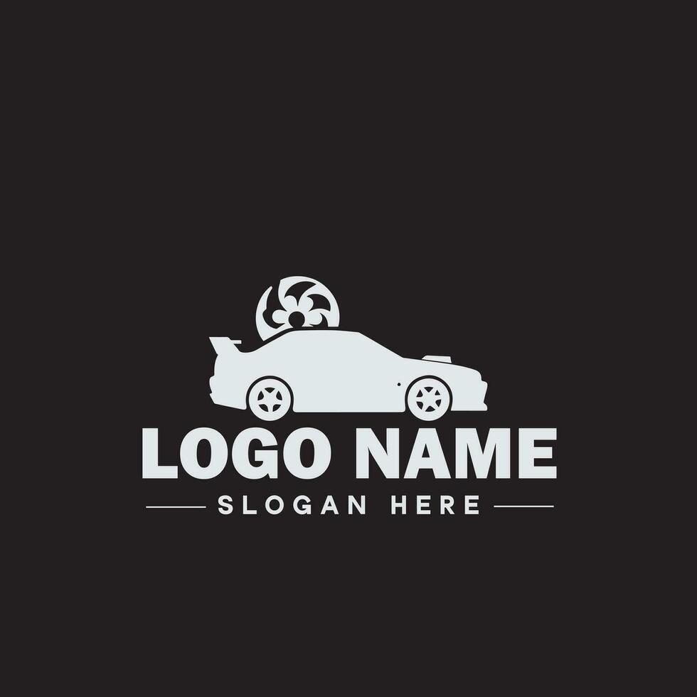 Automotive logo Auto shop logo auto dealership logo auto repair logo Icon clean flat modern minimalist business vehicle logo editable vector