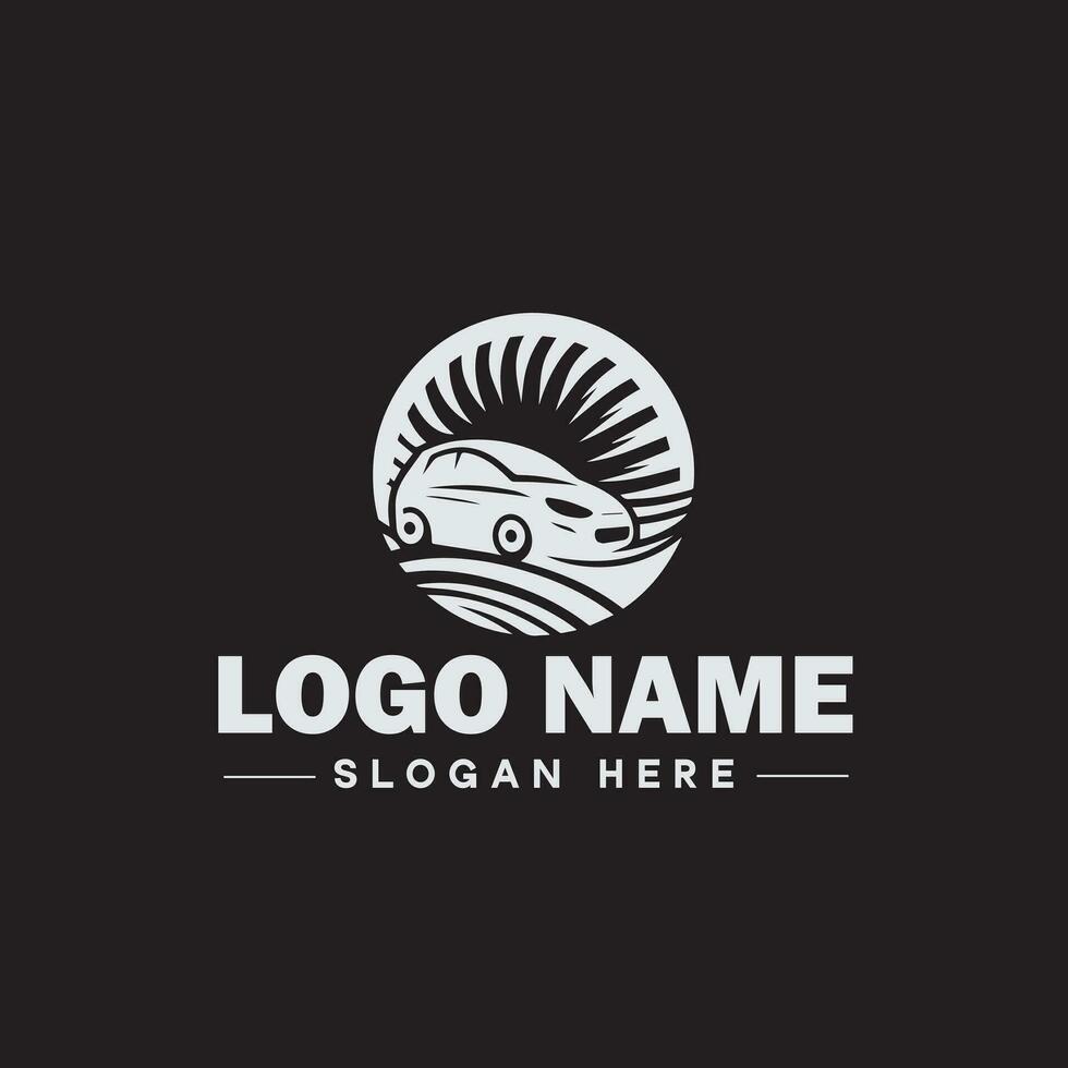 Automotive logo Auto shop logo auto dealership logo auto repair logo Icon clean flat modern minimalist business vehicle logo editable vector