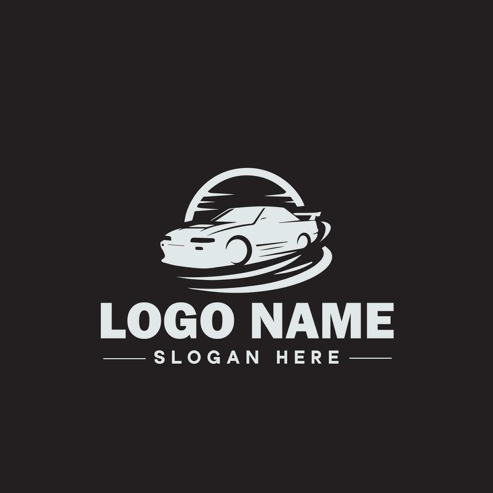 Automotive logo Auto shop logo auto dealership logo auto repair logo Icon clean flat modern minimalist business vehicle logo editable vector
