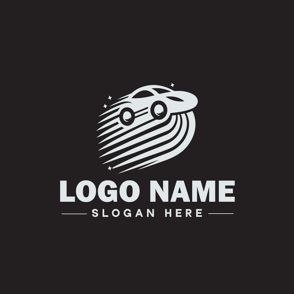 Automotive logo Auto shop logo auto dealership logo auto repair logo Icon clean flat modern minimalist business vehicle logo editable vector