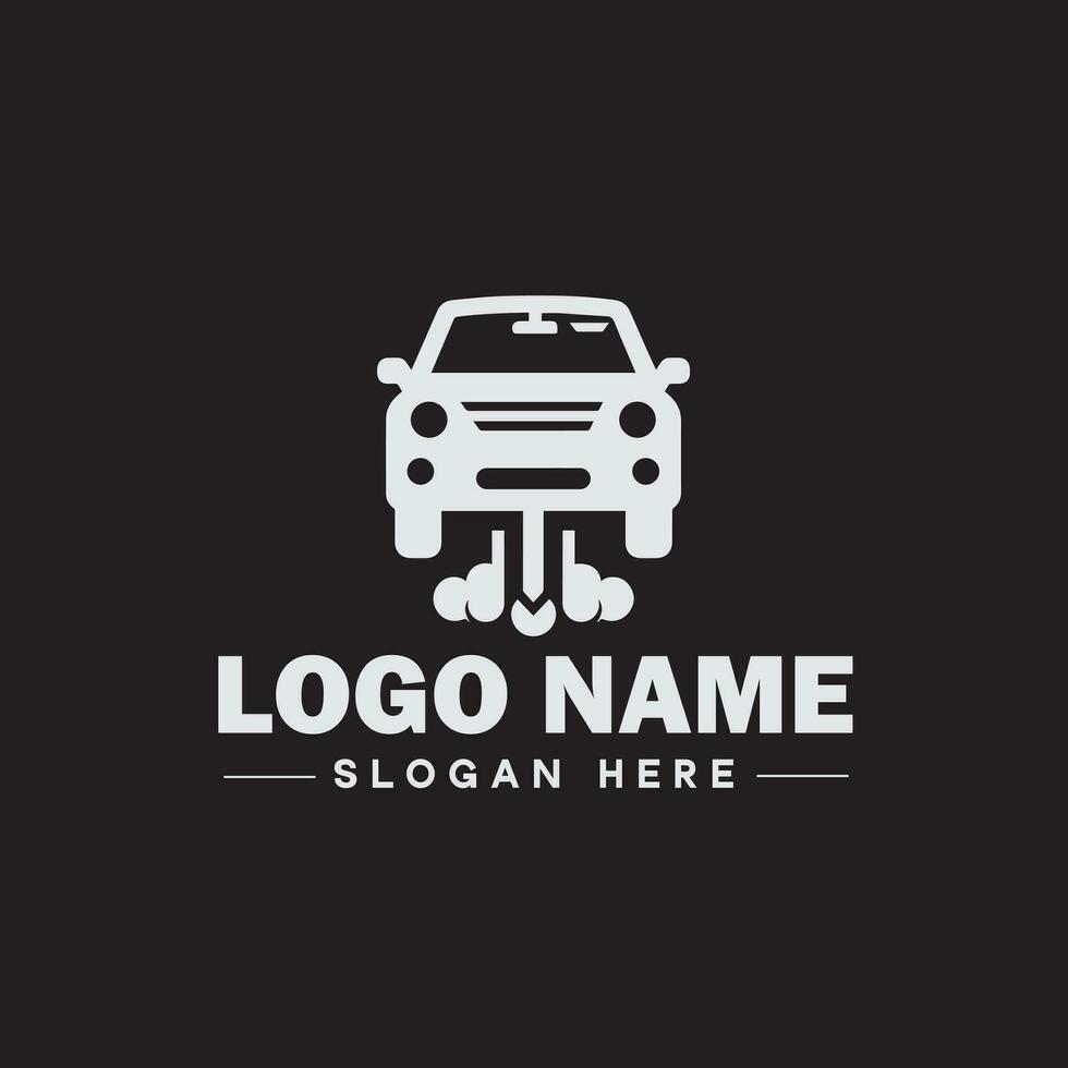 Automotive logo Auto shop logo auto dealership logo auto repair logo Icon clean flat modern minimalist business vehicle logo editable vector