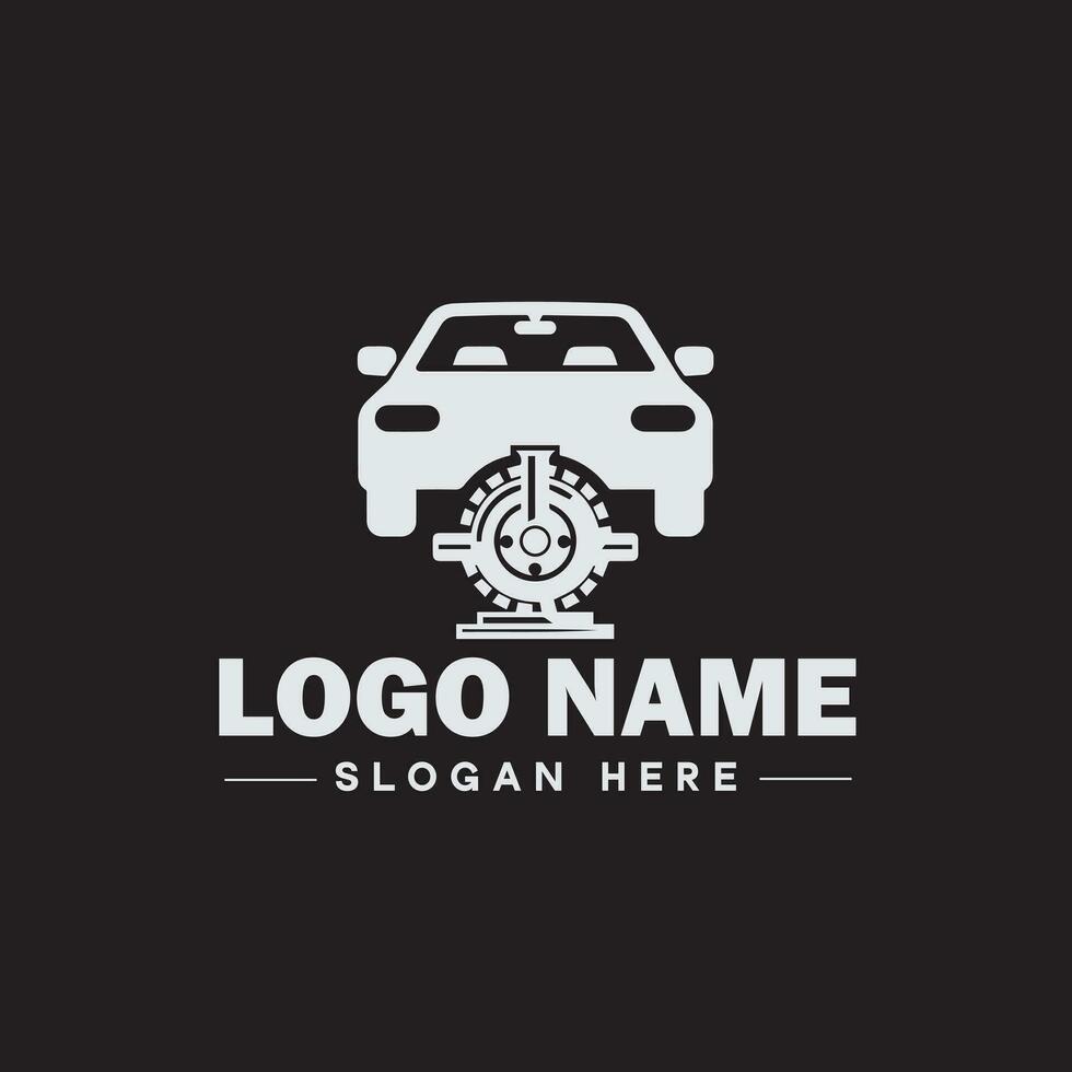 Automotive logo Auto shop logo auto dealership logo auto repair logo Icon clean flat modern minimalist business vehicle logo editable vector