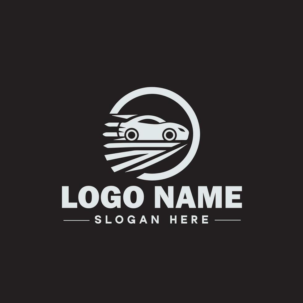 Automotive logo Auto shop logo auto dealership logo auto repair logo Icon clean flat modern minimalist business vehicle logo editable vector