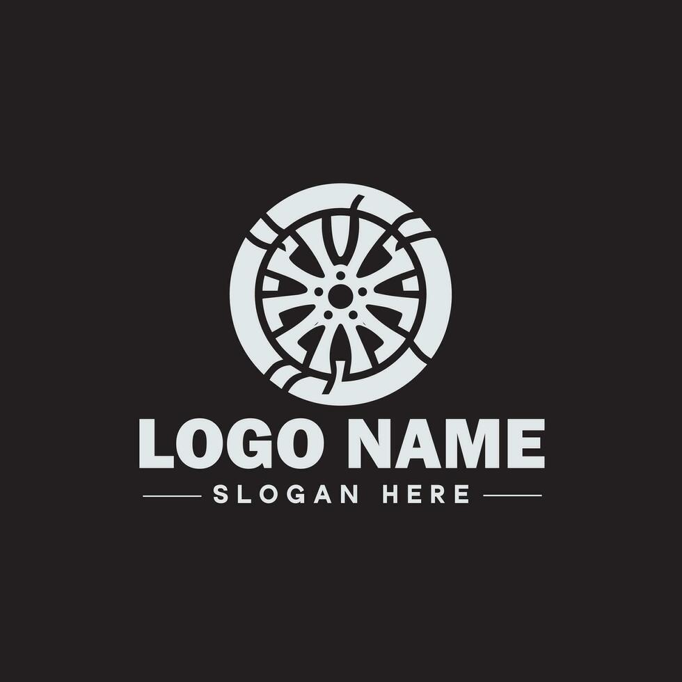 Automotive logo Auto shop logo auto dealership logo auto repair logo Icon clean flat modern minimalist business vehicle logo editable vector