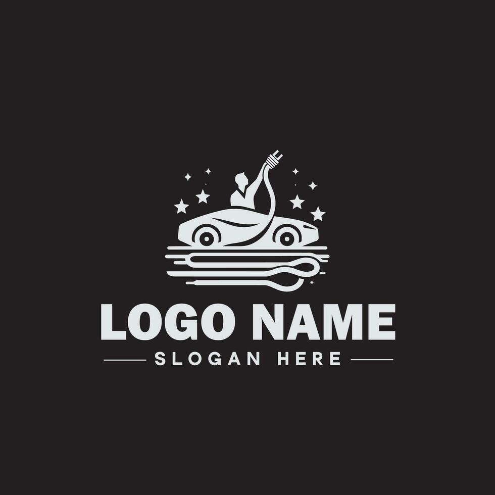 Automotive logo Auto shop logo auto dealership logo auto repair logo Icon clean flat modern minimalist business vehicle logo editable vector