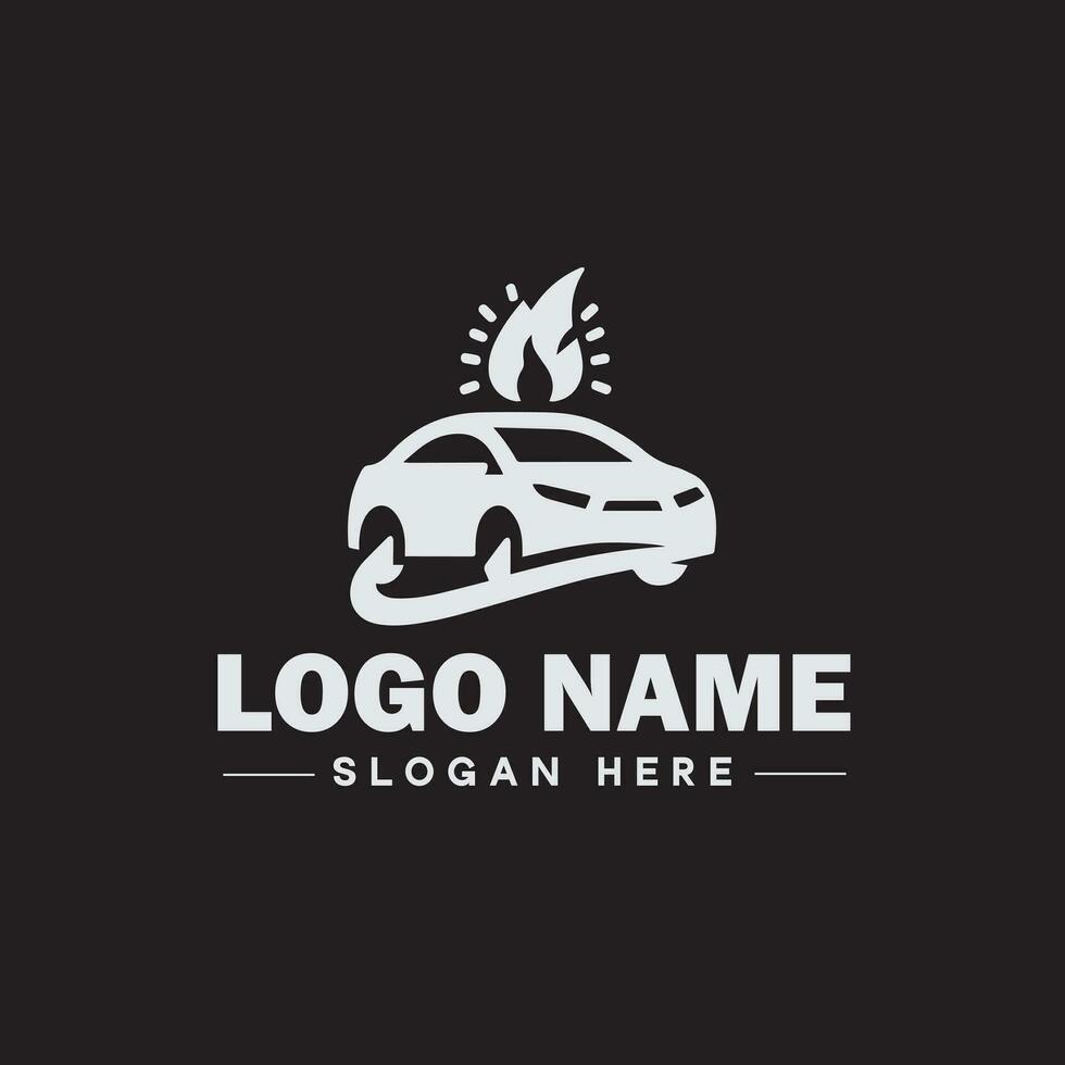 Automotive logo Auto shop logo auto dealership logo auto repair logo Icon clean flat modern minimalist business vehicle logo editable vector