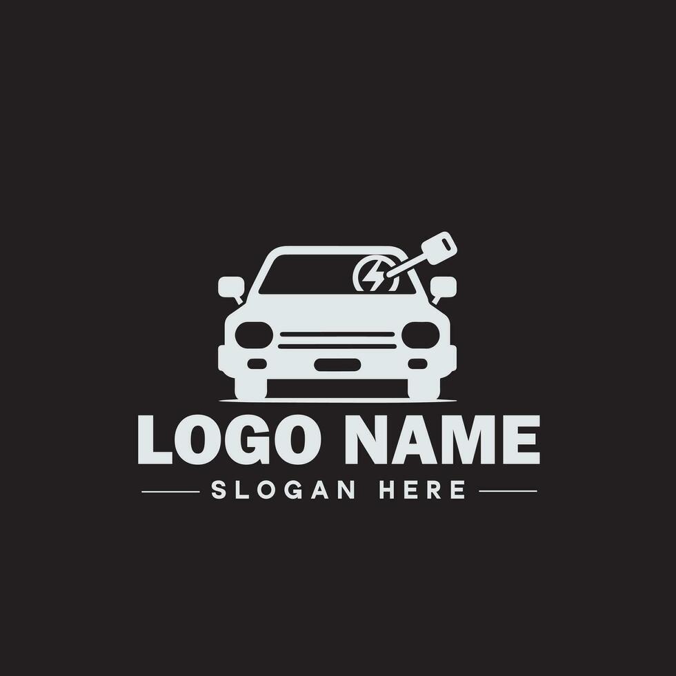 Automotive logo Auto shop logo auto dealership logo auto repair logo Icon clean flat modern minimalist business vehicle logo editable vector