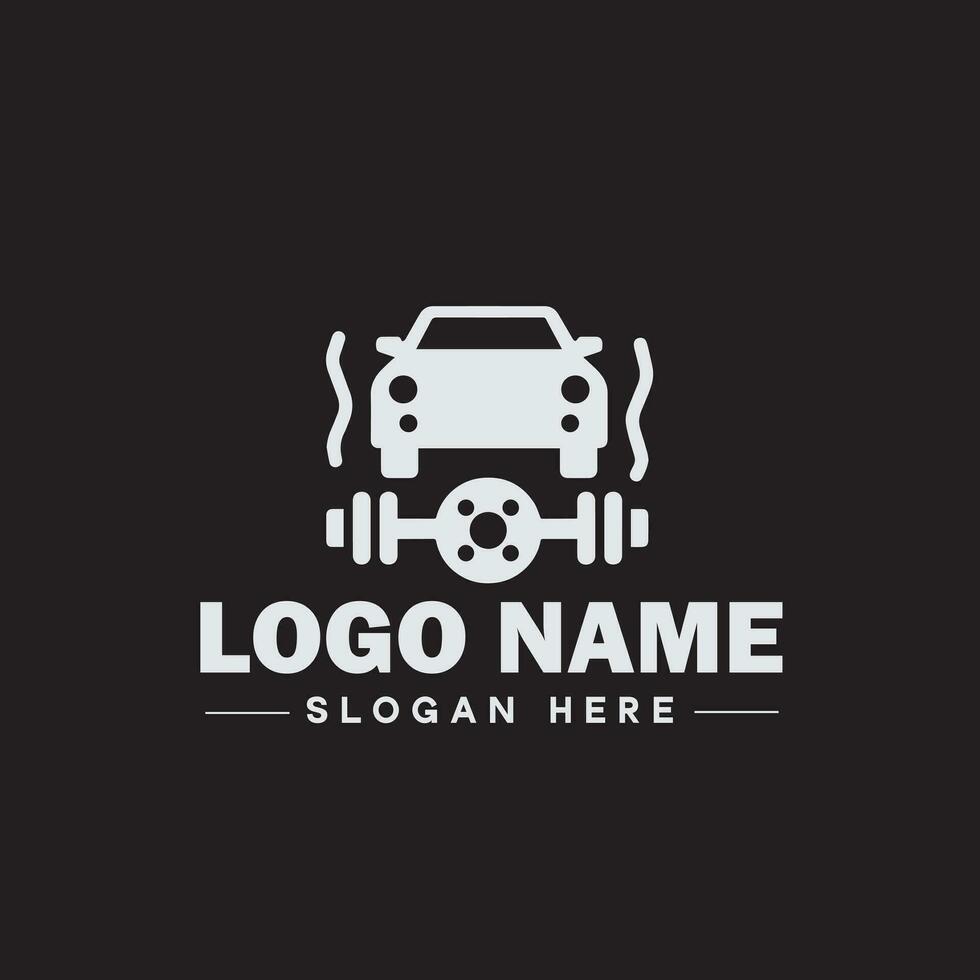 Automotive logo Auto shop logo auto dealership logo auto repair logo Icon clean flat modern minimalist business vehicle logo editable vector