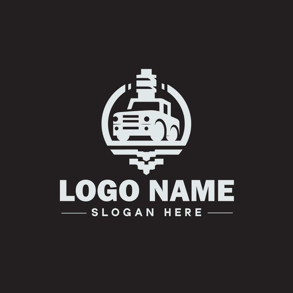 Automotive logo Auto shop logo auto dealership logo auto repair logo Icon clean flat modern minimalist business vehicle logo editable vector