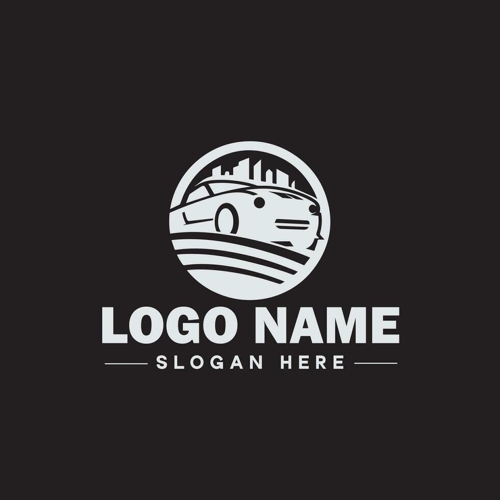 Automotive logo Auto shop logo auto dealership logo auto repair logo Icon clean flat modern minimalist business vehicle logo editable vector