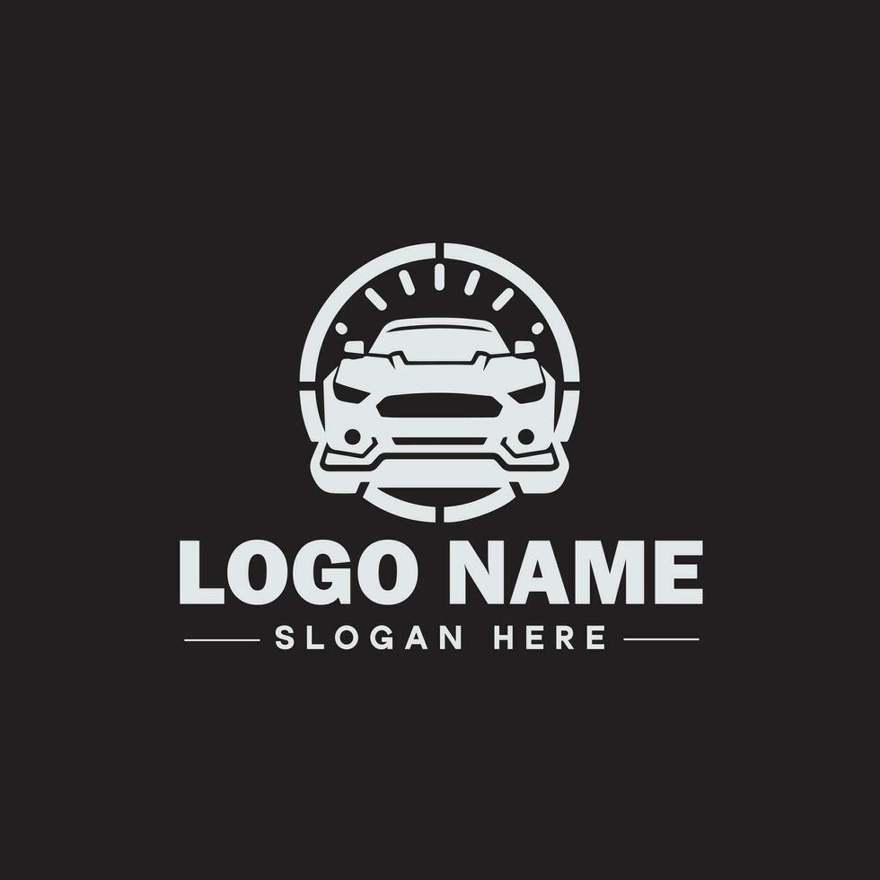 Automotive logo Auto shop logo auto dealership logo auto repair logo Icon clean flat modern minimalist business vehicle logo editable vector