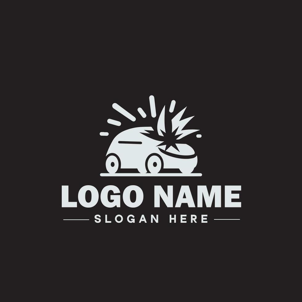 Automotive logo Auto shop logo auto dealership logo auto repair logo Icon clean flat modern minimalist business vehicle logo editable vector