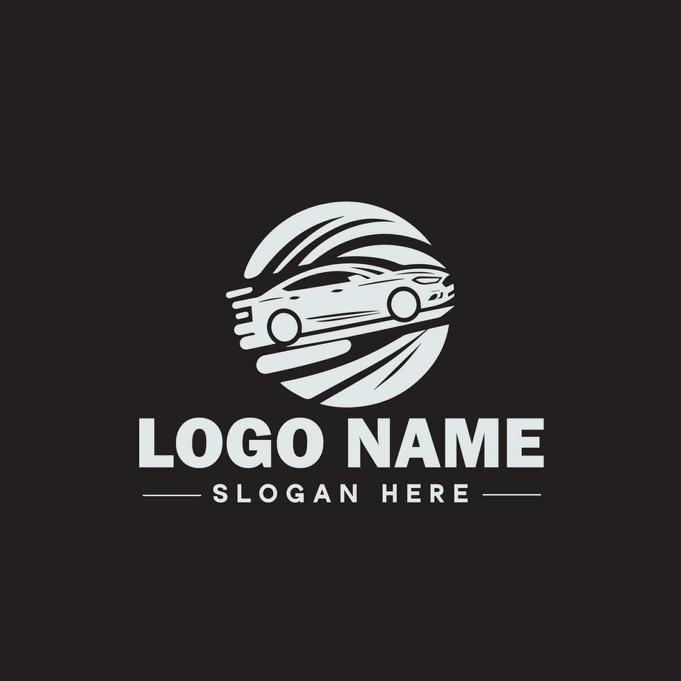 Automotive logo Auto shop logo auto dealership logo auto repair logo Icon clean flat modern minimalist business vehicle logo editable vector